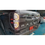 ไฟท้าย โคมไฟท้านย LED ฟอร์ด เรนเจอร์ All New Ford Ranger 2012 พื้นดำ โคมขาว ใส  ยูเรนัท ส่งฟรี